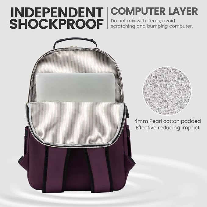 LOVEVOOK Laptop Backpack for Women 18.4 inch, Cute Womens Travel Backpack Purse - Image 3