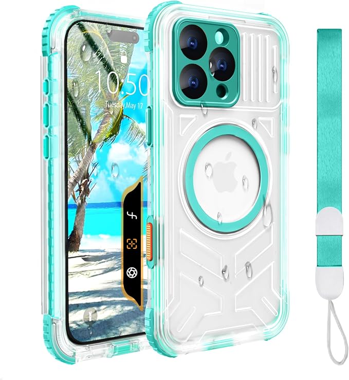 for iPhone 16 Pro Waterproof Case Compatible by EVCING