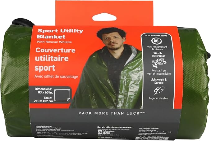 S.O.L. Survive Outdoors Longer SOL Sport Utility Blanket by SOLSurviveOutdoorsLonger