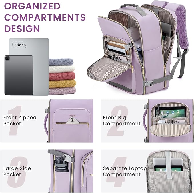 LOVEVOOK 40L Large Travel Backpack - Image 2