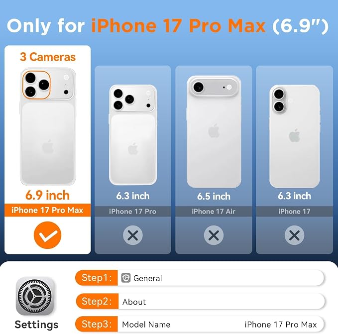 WIFORT for iPhone 17 Pro Max Waterproof Case, - Image 2