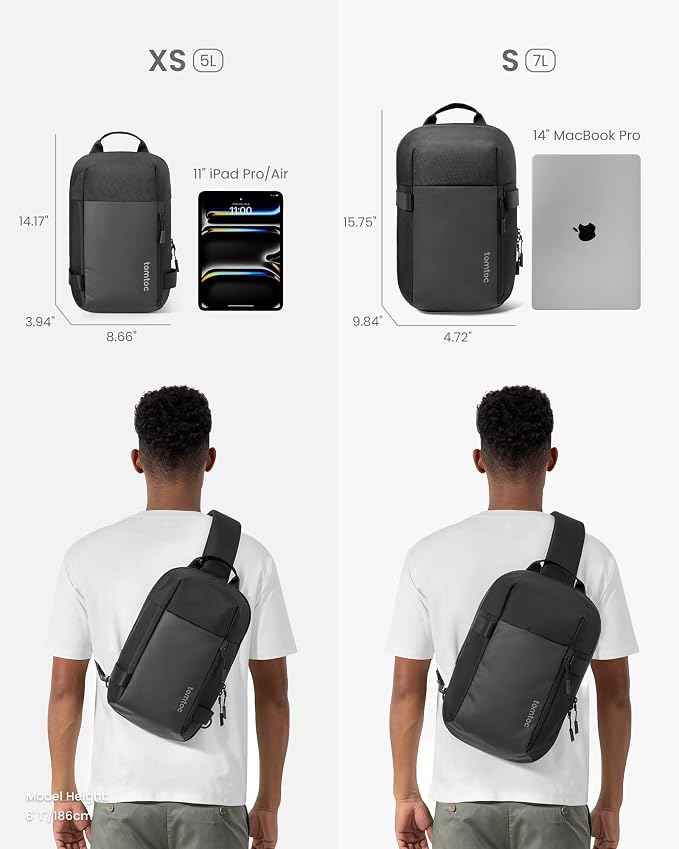 tomtoc 7L Sling Backpack Crossbody Bag - Image 5