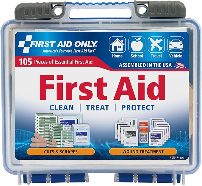 First Aid Only 91249 On-The-Go All-Purpose Emergency First Aid Kit by FirstAidOnly