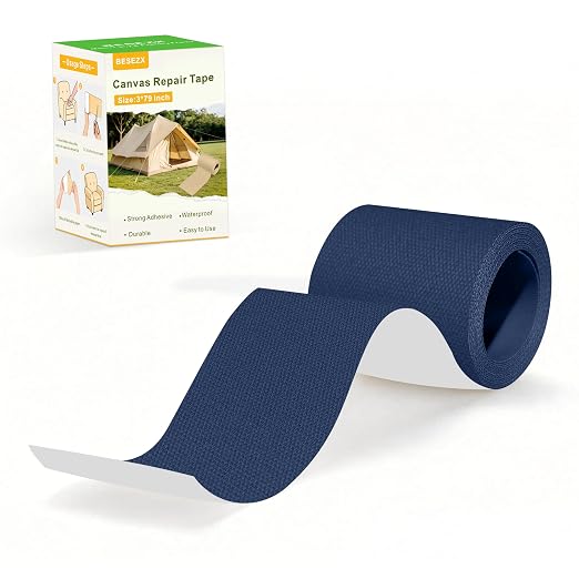 Besezx Canvas Repair Tape, Outdoor Gear Patch, 3x79 Inches, Waterproof by Besezx