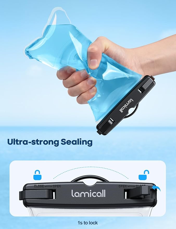 Lamicall 2PCS Waterproof Phone Pouch Floating - Image 4