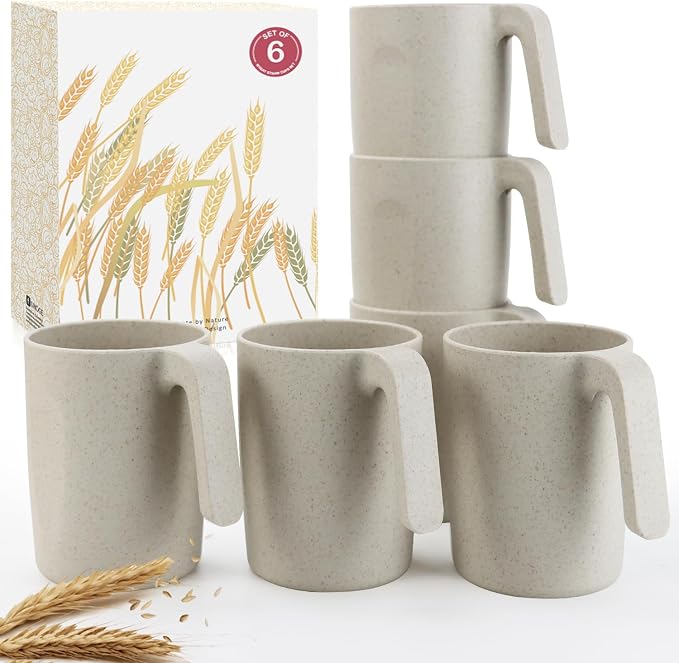 Wrova 16oz Wheat Straw Cups by WROVA