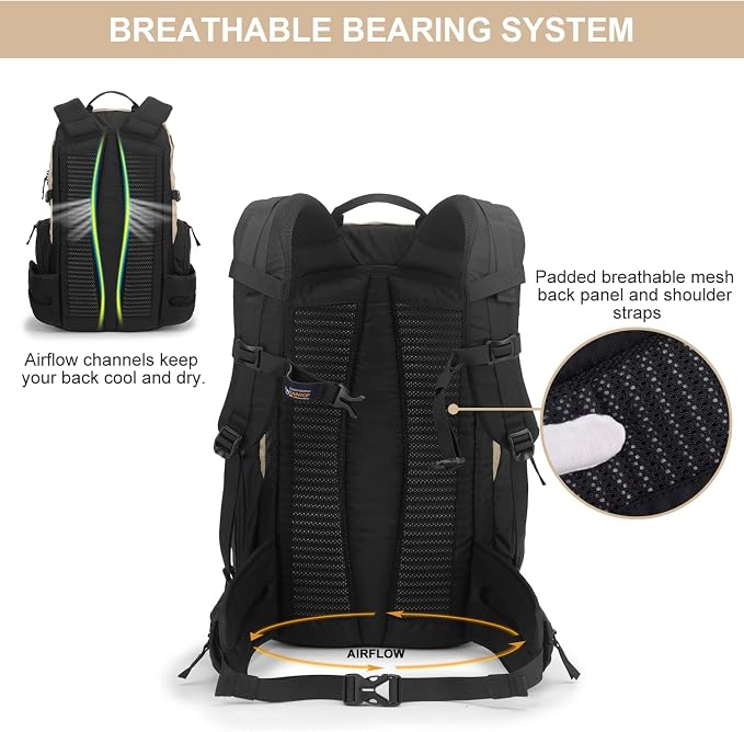 MOUNTAINTOP 30L Hiking Backpack, Men Women Camping Backpack, Lightweight - Image 6