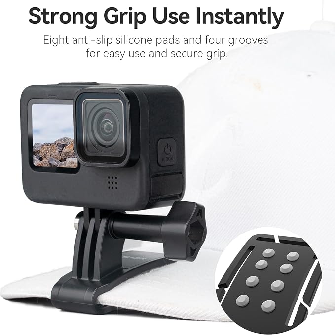 TELESIN Head Strap Mount with Cap Clip, Quick Release Head Belt Mount - Image 5