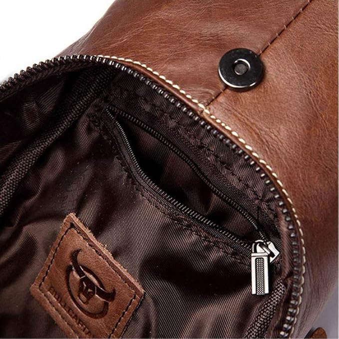 Hebetag Leather Sling Bag Backpack - Image 5