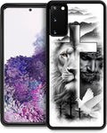 for Samsung Galaxy S20 Case, Lion Cross Jesus Christ Dove Pattern Graphic by FKBRCL4U