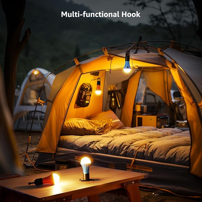 Lepro LED Rechargeable Camping Lantern, 7 White and RGB Light Modes, Camping - Image 4