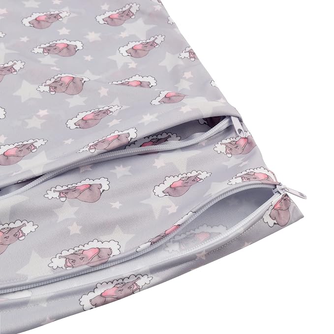 ALVABABY 2pcs Cloth Diaper Wet Dry Bags Waterproof Reusable - Image 5