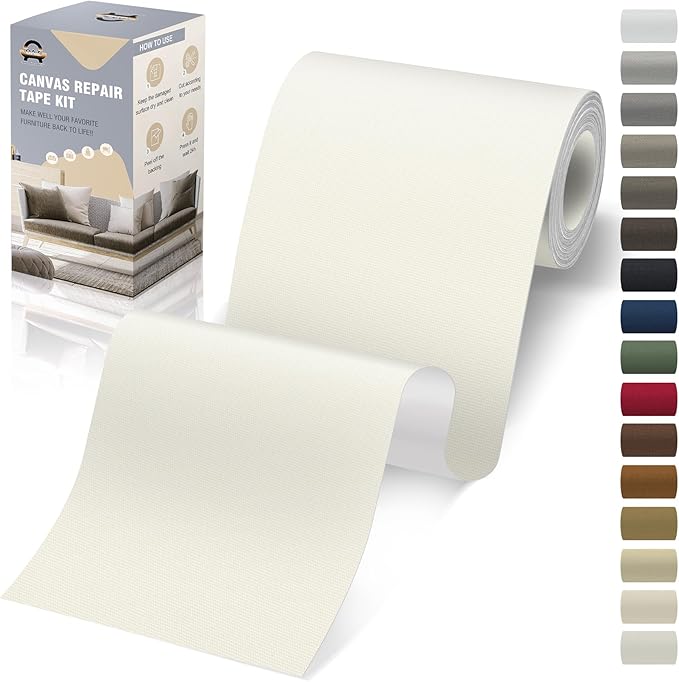 OAZ 4 x 79 inch Canvas Repair Patches Fabric Patch Self-Adhesive Canvas Repair by OAZ