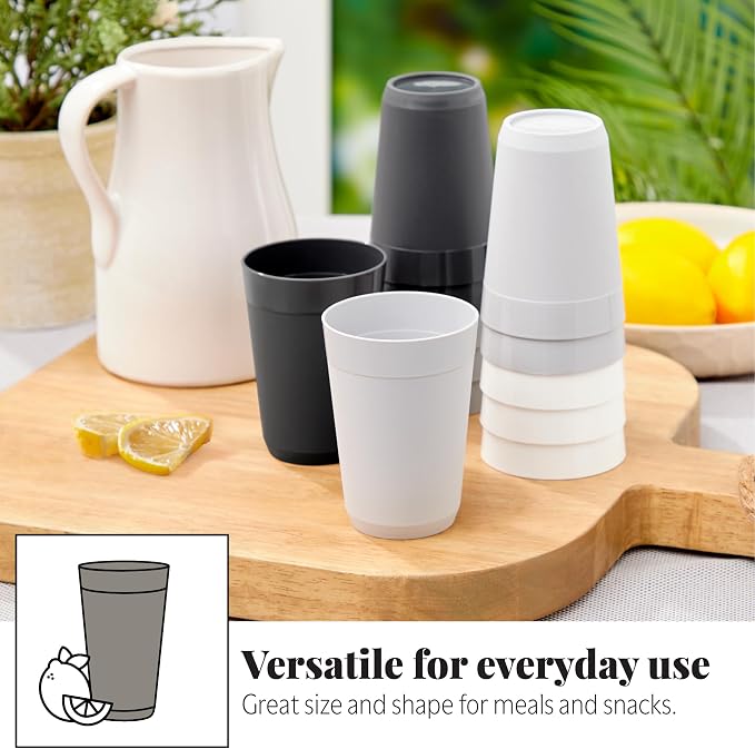 US Acrylic Newport 10 ounce Unbreakable Plastic Stackable Juice Tumblers in - Image 4