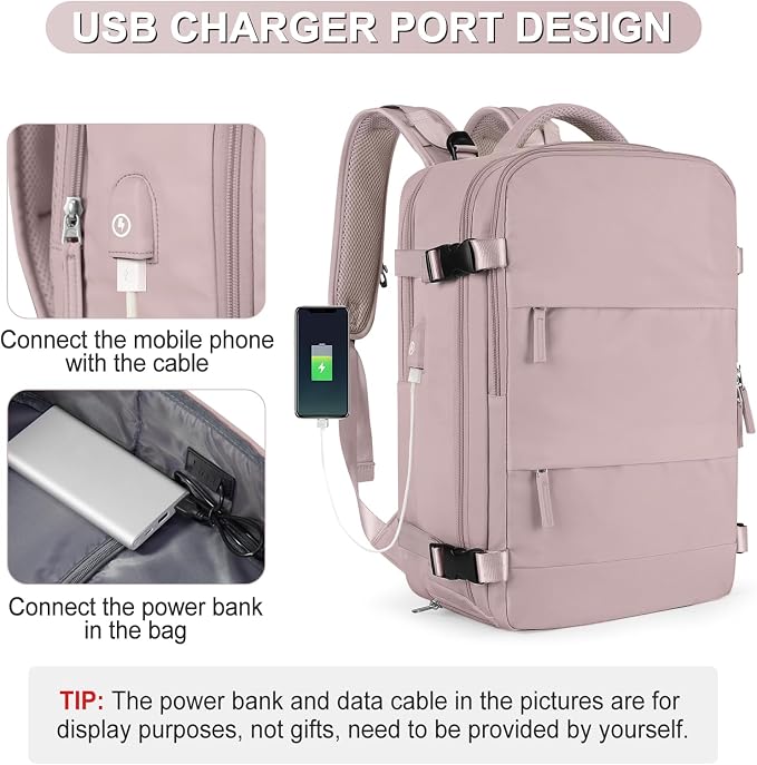 coofay Travel Backpack For Women Men Airline Approved Carry On Backpack Flight - Image 8