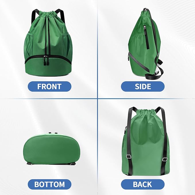 JELUTAR Drawstring Backpack Gym Bag - Image 7