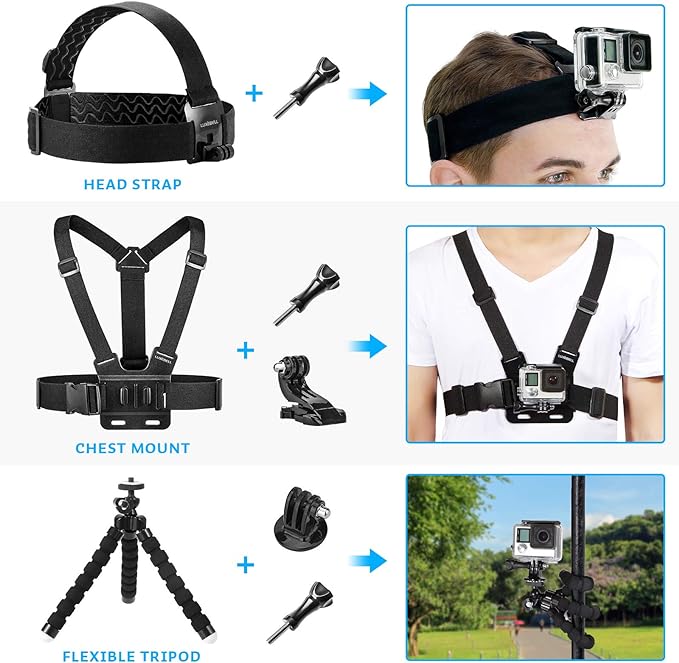 Luxebell Action Camera Accessory Kit - Image 6