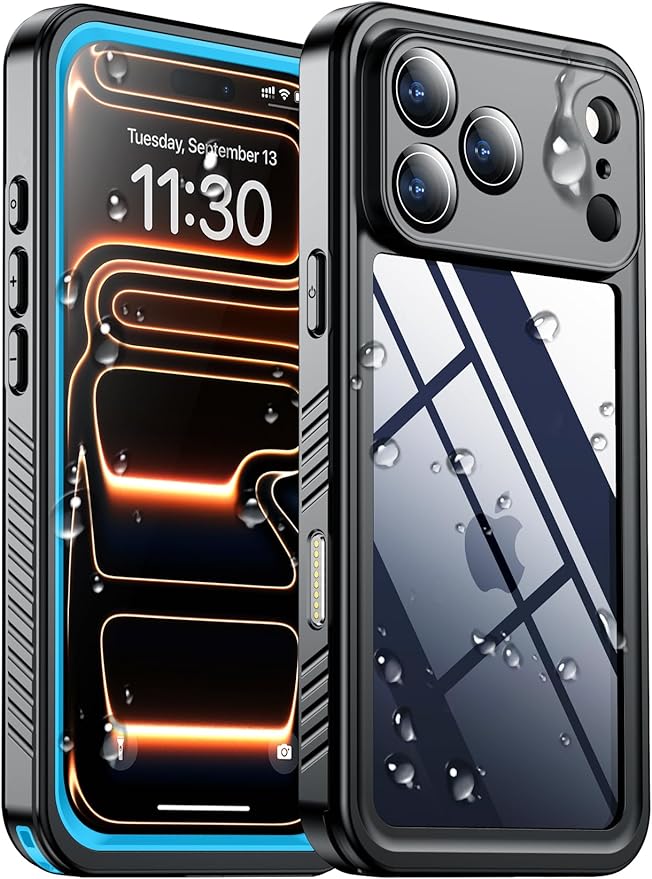 SPIDERCASE for iPhone 17 Pro Max Case Waterproof, Built-in Lens & Screen by SPIDERCASE