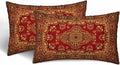 Red Oriental Persias Couch Pillow Covers 12 X 20 Boho Set of 2 Pillowcases by Unknown