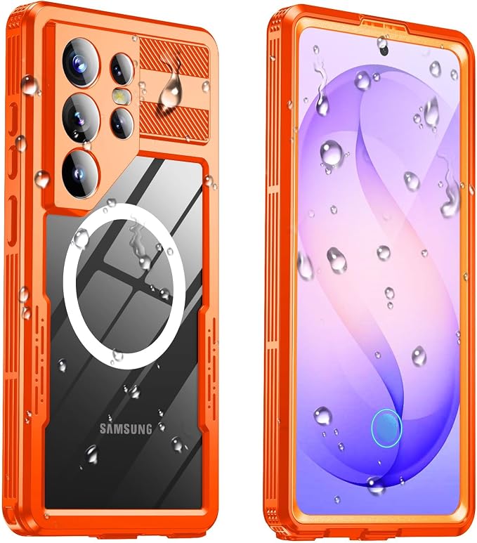 for Samsung Galaxy S26 Ultra Waterproof Case, Magnetic Heavy Duty Military by Haireca