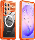 for Samsung Galaxy S26 Ultra Waterproof Case, Magnetic Heavy Duty Military by Haireca