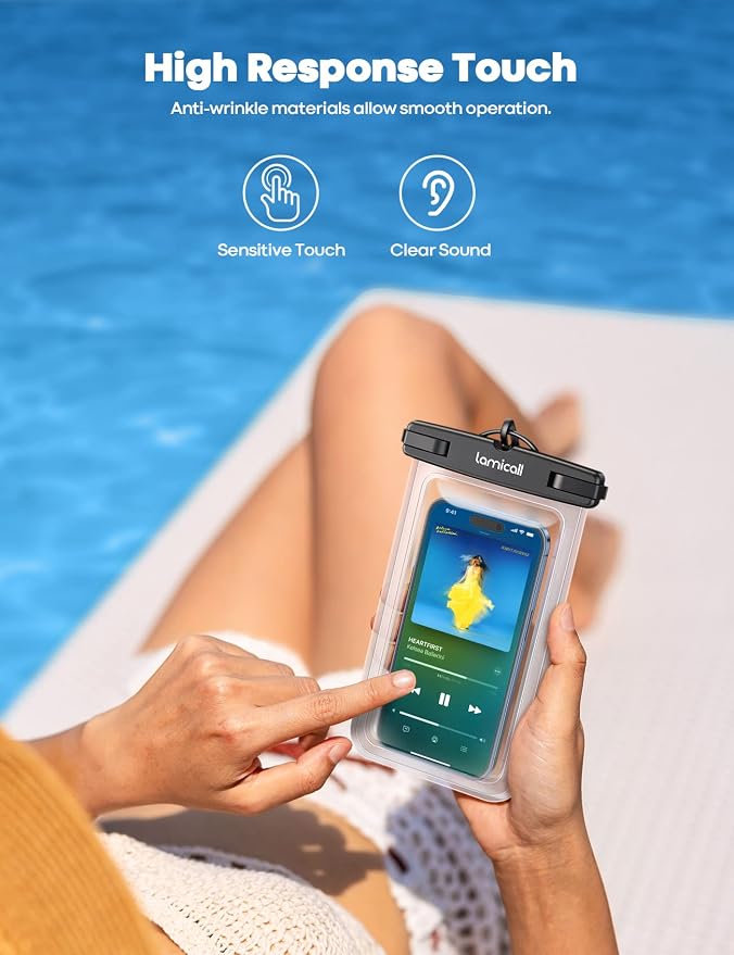 Lamicall Waterproof Phone Pouch Case - Image 3