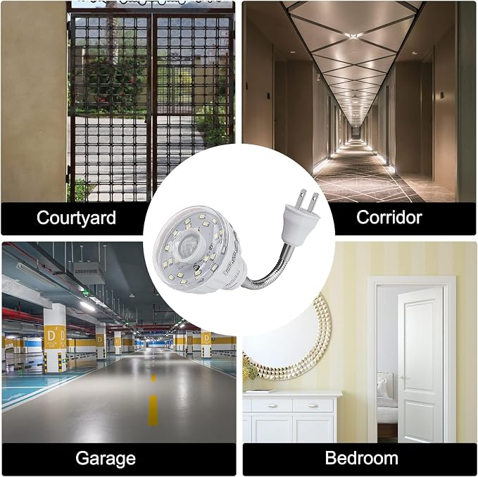 Plug in Motion Sensor Night Light Indoor, PIR Infrared Motion-Activated LED - Image 7