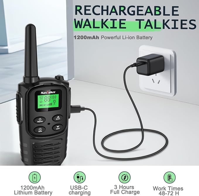 MaxTalker Walkie Talkies Long Range - Image 3
