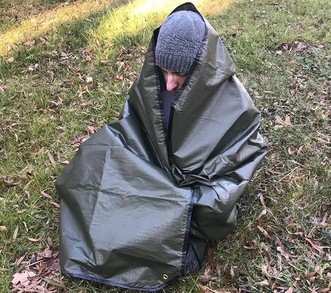 5col Survival Supply Casualty Blanket, MIL-B-36964 Type 1, Olive Drab - Image 4