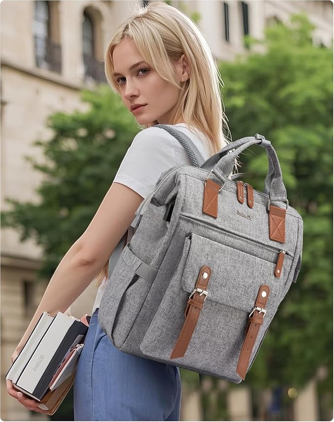 LOVEVOOK Laptop Backpack for Women Work Travel Teacher Commuter Backpack - Image 7