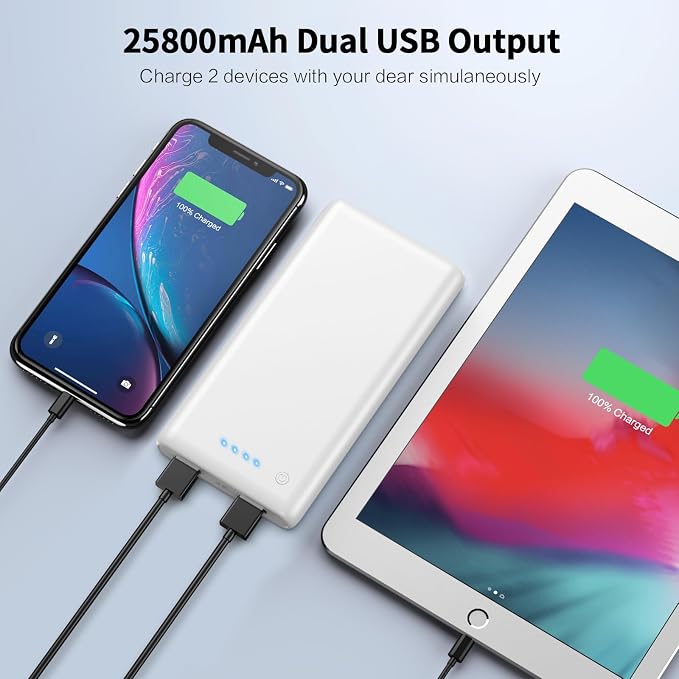 Portable Charger Power Bank 25, 5V/3A USB C in&Out Fast Phone Charging - Image 3