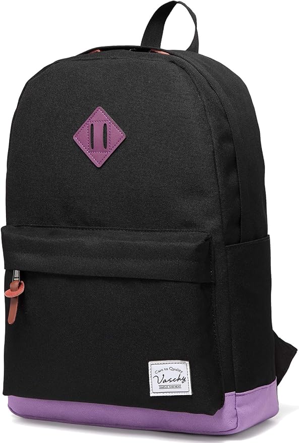 Backpack for Men Women, VASCHY Classic Water-resistant Lightweight Travel by Vaschy