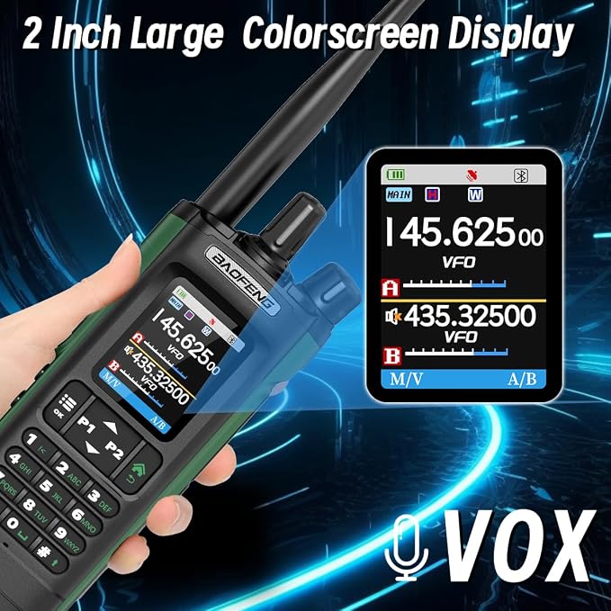 BAOFENG UV-32 Ham Radio Long Range 10W Rechargeable Walkie Talkies UV32 5RM K5 - Image 9
