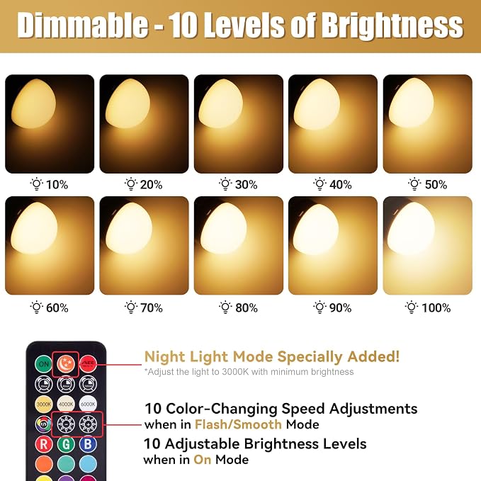Yochoice Rechargeable Battery Operated Light Bulb - Image 3