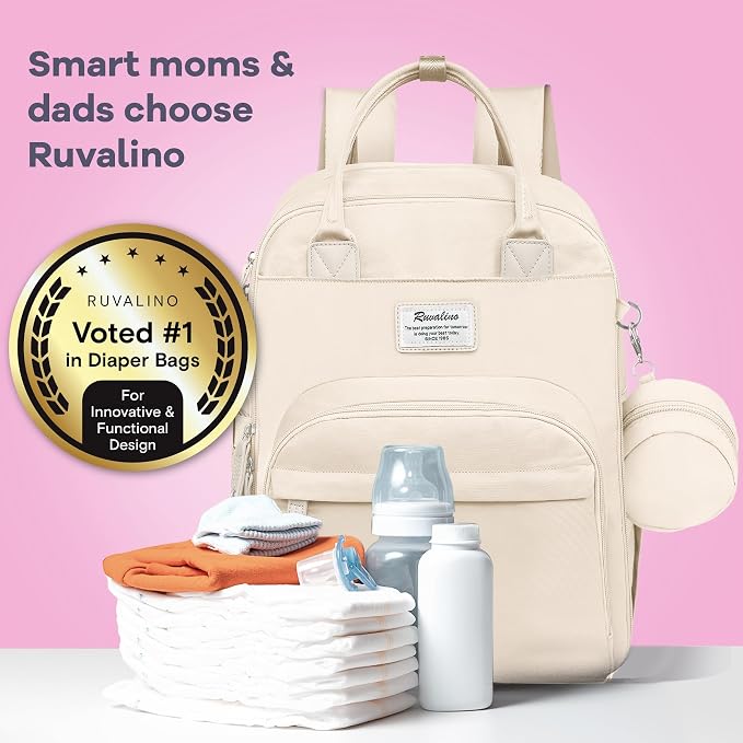 RUVALINO Diaper Bag Backpack-Multifunction Baby Travel Bag - Image 7