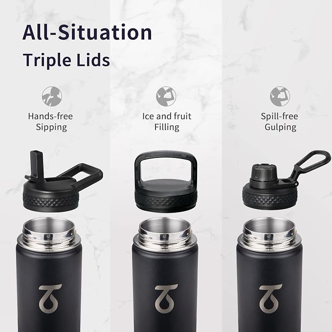 Trebo 24 oz Water Bottle Insulated - Image 3