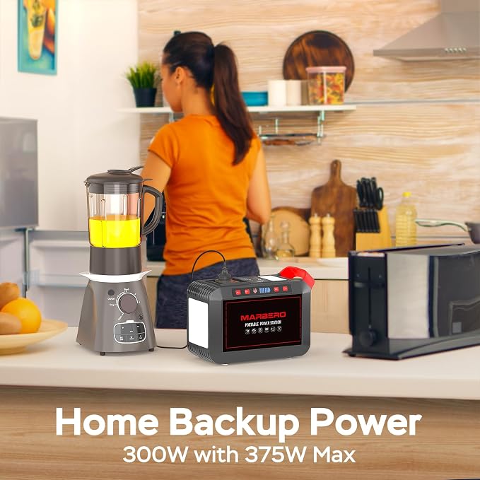 Portable Power Station 300W MARBERO 237Wh Camping Solar Generator Backup - Image 7