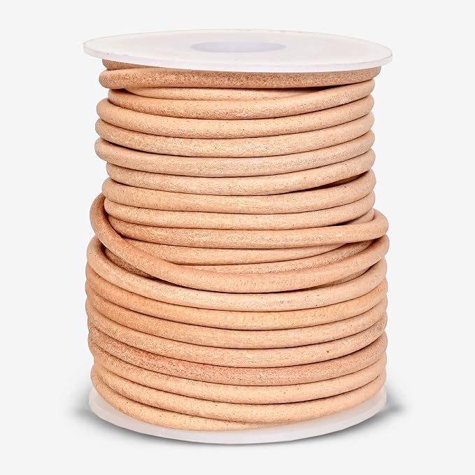 GENIQUE Real/Genuine Round Leather String Cord - Image 2