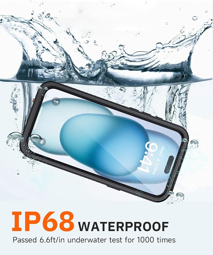 Lanhiem for iPhone 15 Privacy Case, Waterproof Dustproof Shockproof Cases for - Image 2