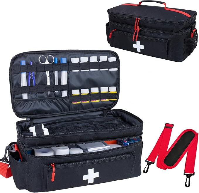 ALSLEA First Aid Bag Empty Large Medical Bag by ALSLEA