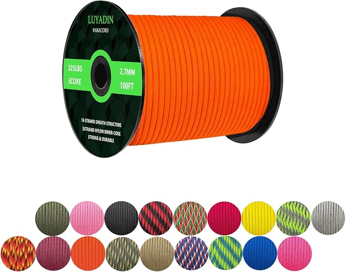 Paracord 325lb Diameter 2.7mm by LUYADIN