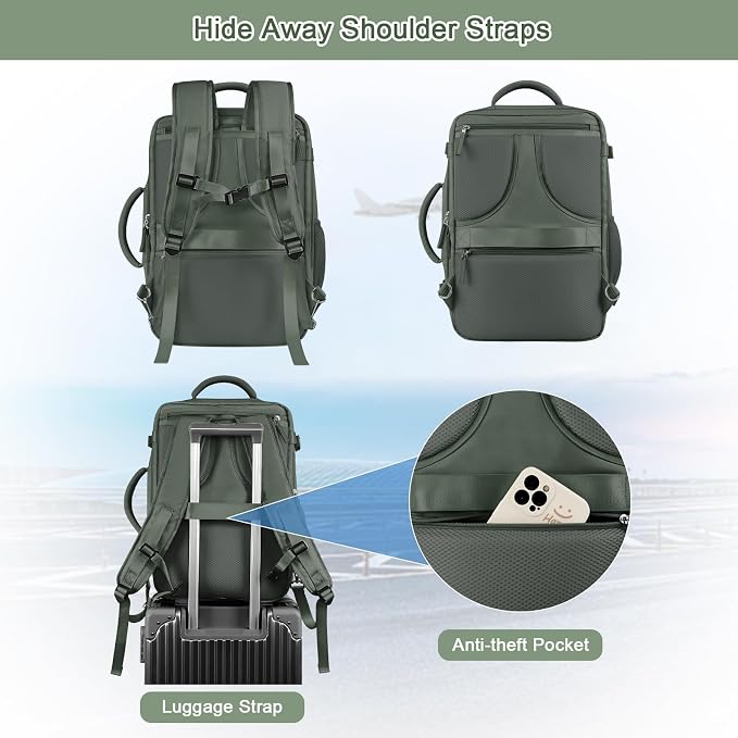 Sinaliy Large Expandable Travel Backpack - Image 4