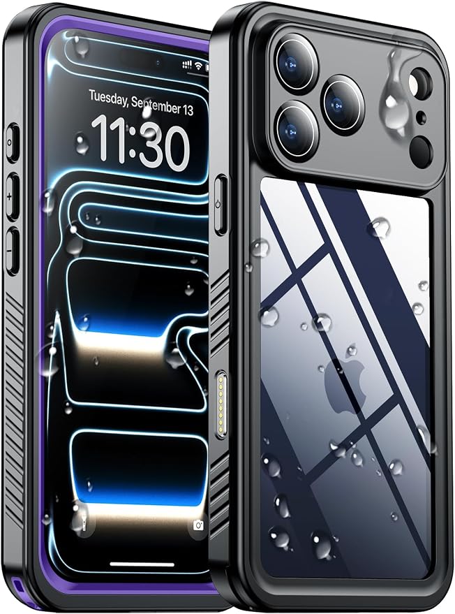 SPIDERCASE for iPhone 17 Pro Case Waterproof, Built-in Lens & Screen Protector by SPIDERCASE