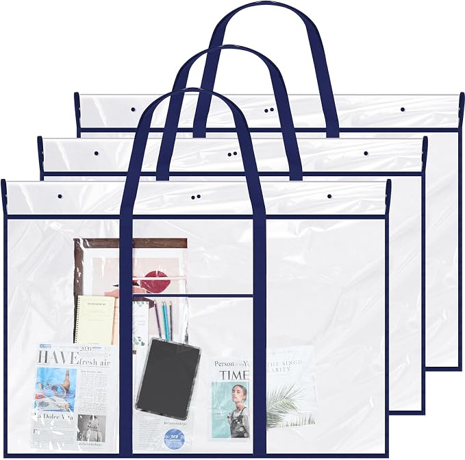 Windyun 3 Pack Large Poster Storage Bag 48" x 36" Bulletin Board Holder Art by Windyun