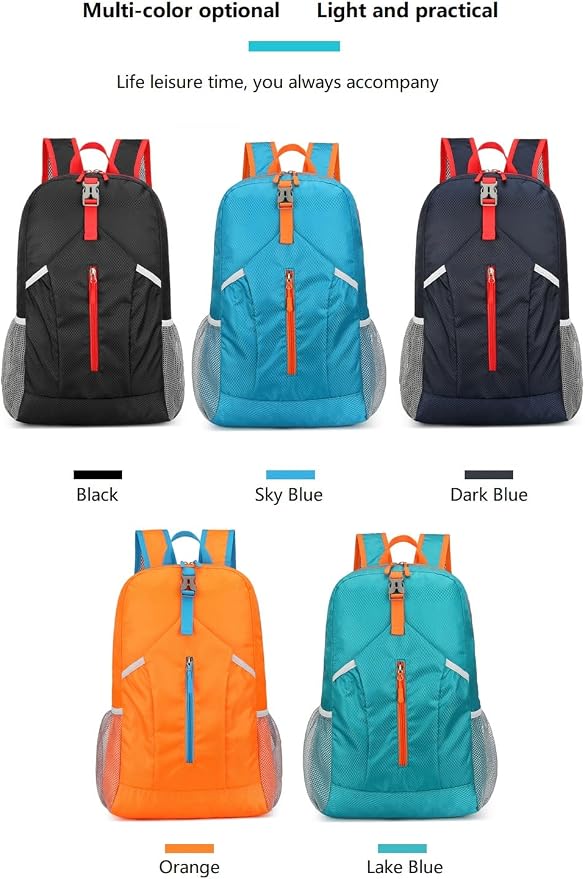 levayhill 25L Foldable Hiking Backpack Lightweight Packable Basic-Daypack - Image 7