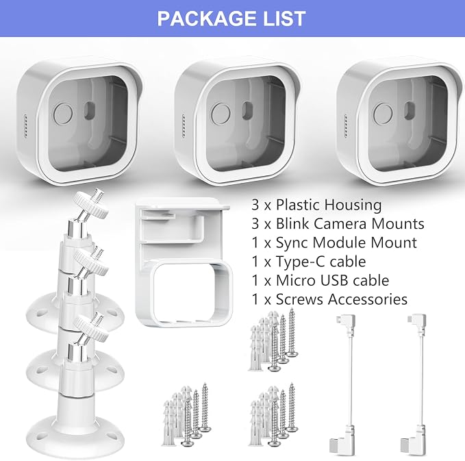 Wall Mount for Blink Outdoor 4th Gen and Outdoor 3rd Gen, 3 Pack Weatherproof - Image 7
