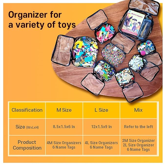 holay 4 Packs PVC Toy Storage Organizer - Image 7