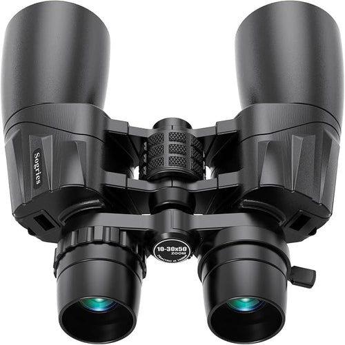 10-30x50 Zoom Binoculars for Adults, High Powered Military Binoculars for Bird by Sogries