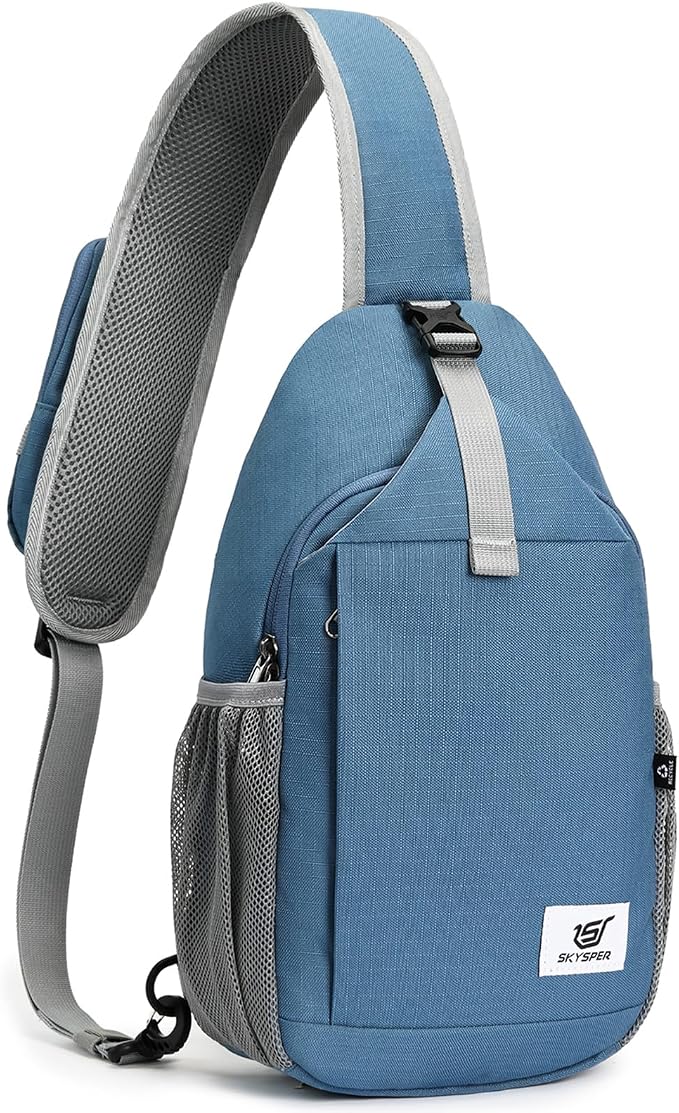 SKYSPER Sling Bag RFID Cross Body Bag Recycled Crossbody Backpack Travel Daypack by SKYSPER