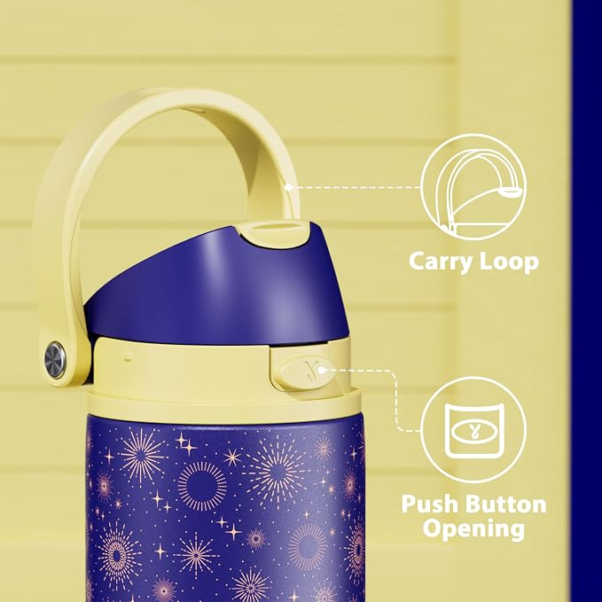 24 oz Insulated Water Bottle for Men: Meoky Stainless Steel Water Bottle - Image 4
